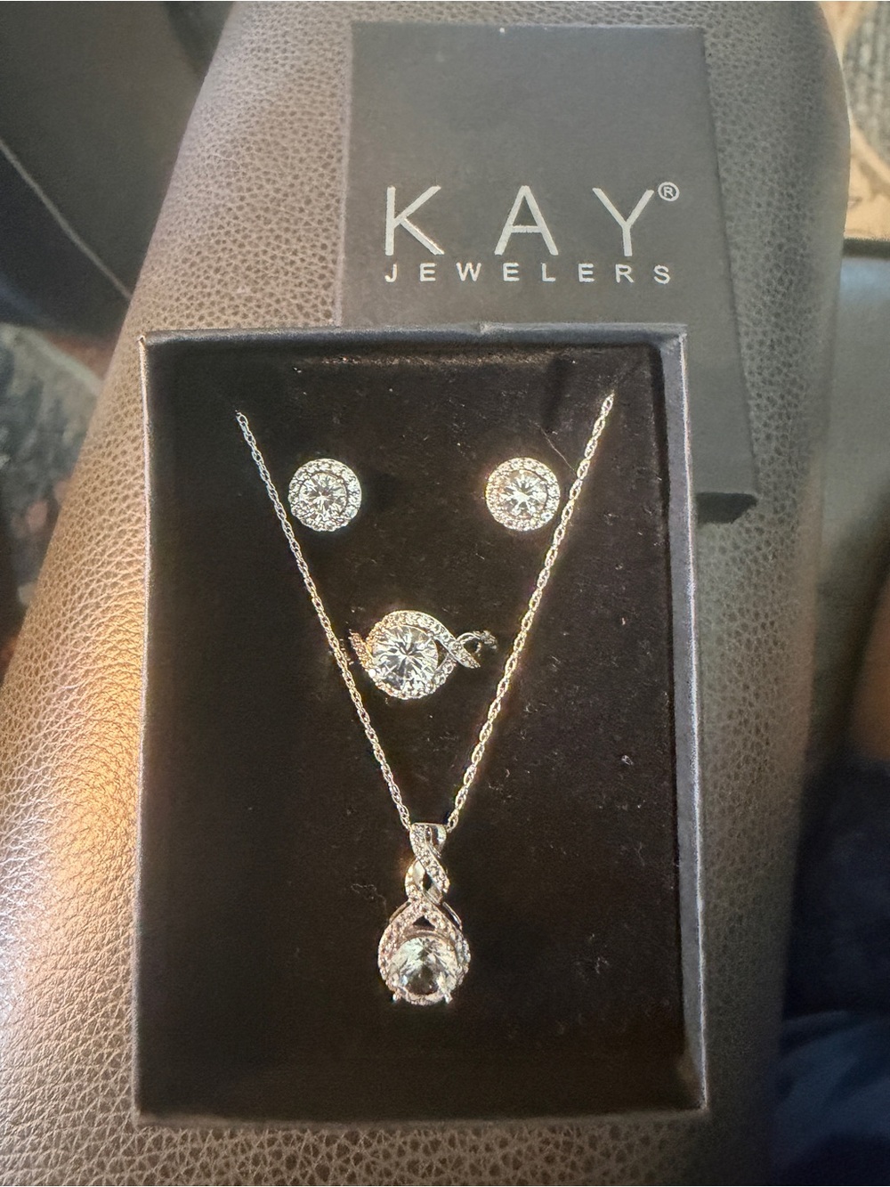 Kay Jewelers Sterling Silver Lab-Created White Sapphire - Never Worn
